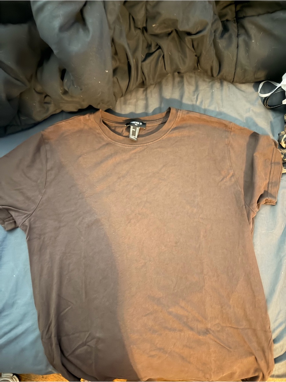 Forever 21 Men’s Brown Short Sleeve Crew Neck Tee
